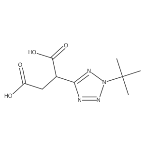 2-(2-tert-butyl-2H-1,2,3,4-tetrazol-5-yl)butanedioic acid结构式