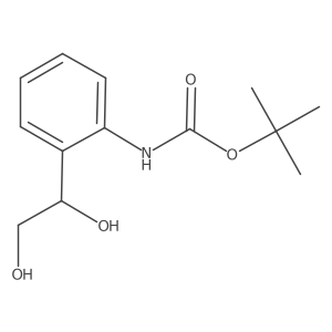 tert-butyl N-[2-(1,2-dihydroxyethyl)phenyl]carbamate Structure
