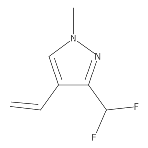 3-(Difluoromethyl)-4-ethenyl-1-methylpyrazole结构式