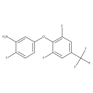 5-[2,6-Difluoro-4-(trifluoromethyl)phenoxy]-2-fluoroaniline结构式