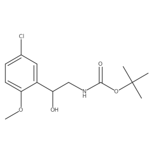 tert-butyl N-[2-(5-chloro-2-methoxyphenyl)-2-hydroxyethyl]carbamate Structure