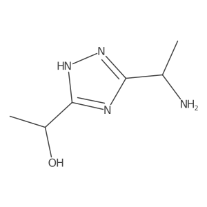 1-(5-(1-Aminoethyl)-4H-1,2,4-triazol-3-yl)ethan-1-ol结构式