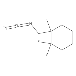 1-(Azidomethyl)-2,2-difluoro-1-methylcyclohexane Structure