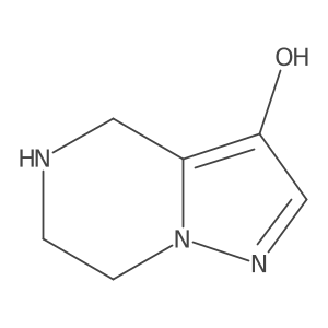 4H,5H,6H,7H-pyrazolo[1,5-a]pyrazin-3-ol dihydrochloride结构式