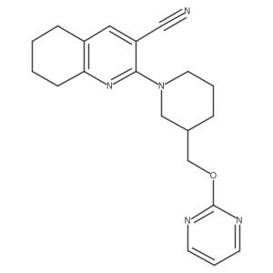 2-{3-[(Pyrimidin-2-yloxy)methyl]piperidin-1-yl}-5,6,7,8-tetrahydroquinoline-3-carbonitrile Structure