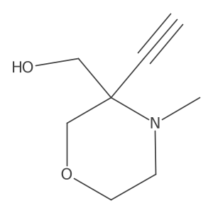 (3-Ethynyl-4-methylmorpholin-3-yl)methanol Structure