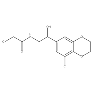 2-Chloro-N-[2-(5-chloro-2,3-dihydro-1,4-benzodioxin-7-yl)-2-hydroxyethyl]acetamide Structure