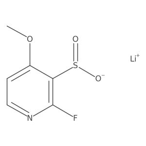 Lithium(1+)2-fluoro-4-methoxypyridine-3-sulfinate Structure