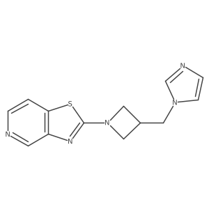 1-[(1-{[1,3]thiazolo[4,5-c]pyridin-2-yl}azetidin-3-yl)methyl]-1H-imidazole Structure