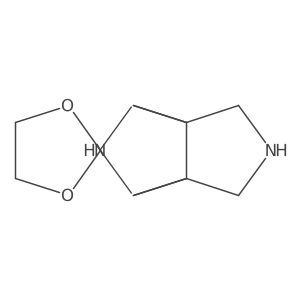 Spiro[1,3-dioxolane-2,8a(2)-[1H,4H-3a,6a]propanopyrrolo[3,4-c]pyrrole], tetrahydro-结构式