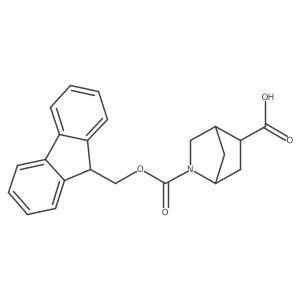 (1S,4R,5R)-2-{[(9H-fluoren-9-yl)methoxy]carbonyl}-2-azabicyclo[2.2.1]heptane-5-carboxylic acid结构式