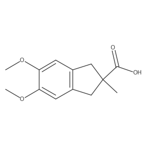 5,6-dimethoxy-2-methyl-2,3-dihydro-1H-indene-2-carboxylic acid Structure