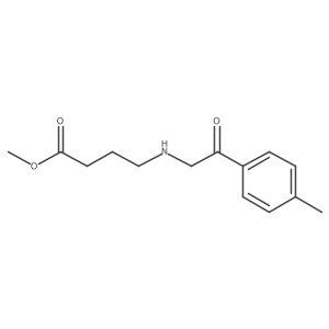 Methyl 4-{[2-(4-methylphenyl)-2-oxoethyl]amino}butanoate结构式