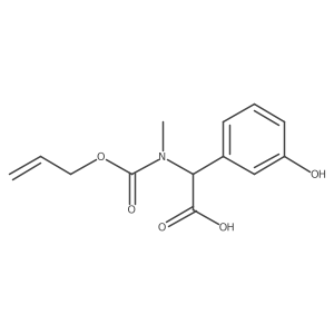 2-(3-Hydroxyphenyl)-2-{methyl[(prop-2-en-1-yloxy)carbonyl]amino}acetic acid Structure