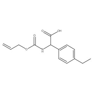 2-(4-Ethylphenyl)-2-{[(prop-2-en-1-yloxy)carbonyl]amino}acetic acid结构式