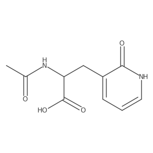 2-Acetamido-3-(2-hydroxypyridin-3-yl)propanoic acid结构式