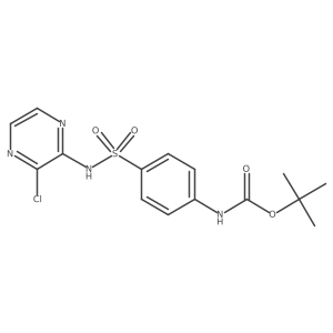 tert-butyl N-{4-[(3-chloropyrazin-2-yl)sulfamoyl]phenyl}carbamate Structure