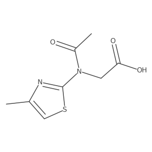 2-[N-(4-methyl-1,3-thiazol-2-yl)acetamido]acetic acid结构式