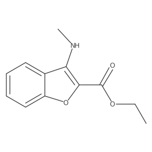 Ethyl 3-(methylamino)-1-benzofuran-2-carboxylate结构式