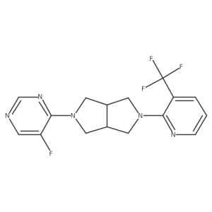 5-Fluoro-4-{5-[3-(trifluoromethyl)pyridin-2-yl]-octahydropyrrolo[3,4-c]pyrrol-2-yl}pyrimidine Structure