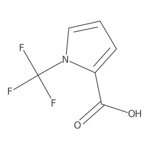 1-(trifluoromethyl)-1H-pyrrole-2-carboxylic acid结构式