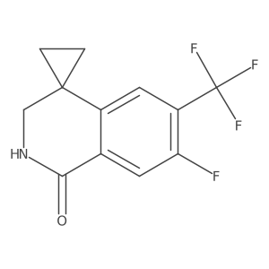 7'-Fluoro-6'-(trifluoromethyl)-2',3'-dihydro-1'H-spiro[cyclopropane-1,4'-isoquinolin]-1'-one结构式