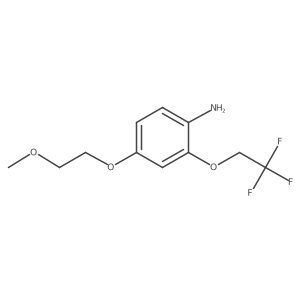 4-(2-Methoxyethoxy)-2-(2,2,2-trifluoroethoxy)aniline Structure