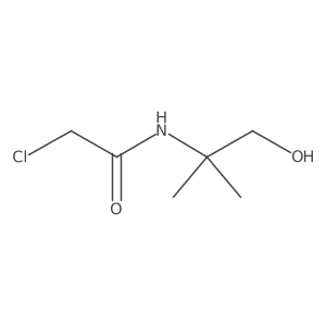 2-chloro-N-(1-hydroxy-2-methylpropan-2-yl)acetamide结构式