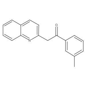 2-(Quinolin-2-yl)-1-(m-tolyl)ethanone Structure