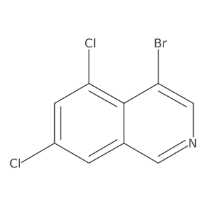 4-Bromo-5,7-dichloroisoquinoline Structure