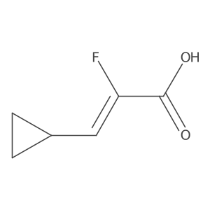 (E)-3-Cyclopropyl-2-fluoroacrylic acid结构式