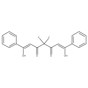 4,4-Difluoro-3,5-dihydroxy-1,7-diphenyl-2,5-heptadiene-1,7-dione结构式