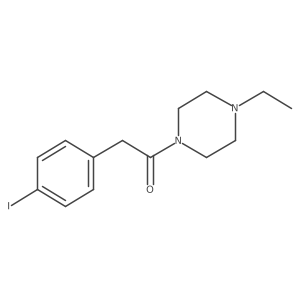 1-(4-Ethyl-1-piperazinyl)-2-(4-iodophenyl)ethanone结构式