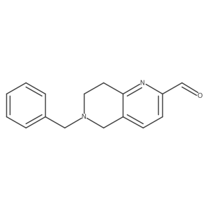 6-Benzyl-5,6,7,8-tetrahydro-1,6-naphthyridine-2-carbaldehyde结构式