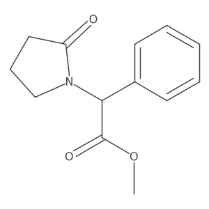Methyl 2-(2-oxopyrrolidin-1-yl)-2-phenylacetate结构式