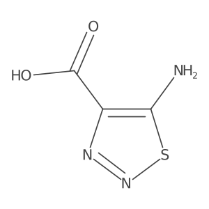 5-Amino-1,2,3-thiadiazole-4-carboxylic acid结构式
