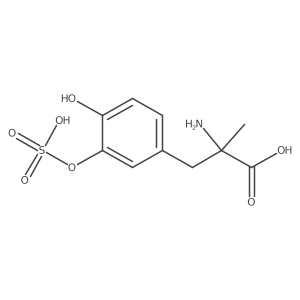 alpha-Methyldopa-3-0-sulfate结构式