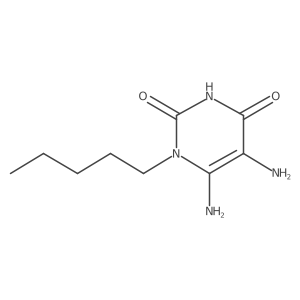 5,6-diamino-1-pentyl-2,4(1H,3H)-pyrimidinedione Structure