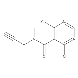 4,6-dichloro-N-methyl-N-(prop-2-yn-1-yl)pyrimidine-5-carboxamide Structure