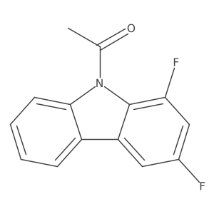 9-Acetyl-1,3-difluorocarbazole结构式