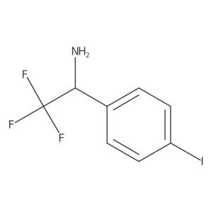 2,2,2-Trifluoro-1-(4-iodo-phenyl)-ethylamine Structure