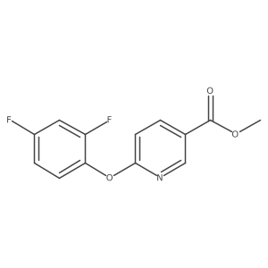 Methyl 6-(2,4-Difluorophenoxy)nicotinate结构式