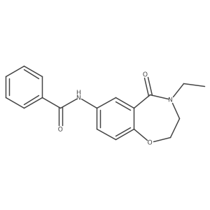 N-(4-ethyl-5-oxo-2,3,4,5-tetrahydrobenzo[f][1,4]oxazepin-7-yl)benzamide Structure