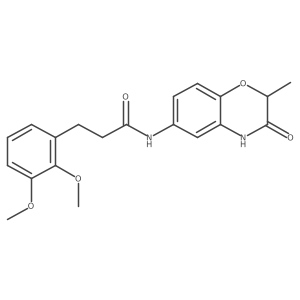 3-(2,3-dimethoxyphenyl)-N-(2-methyl-3-oxo-3,4-dihydro-2H-1,4-benzoxazin-6-yl)propanamide结构式