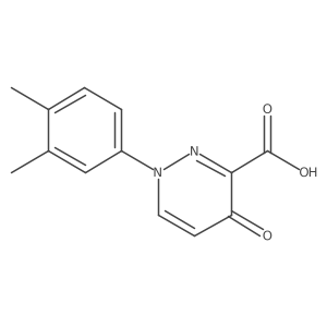 1-(3,4-Dimethylphenyl)-4-oxo-1,4-dihydropyridazine-3-carboxylic acid结构式