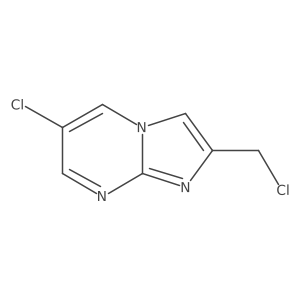 6-Chloro-2-(chloromethyl)imidazo[1,2-A]pyrimidine结构式