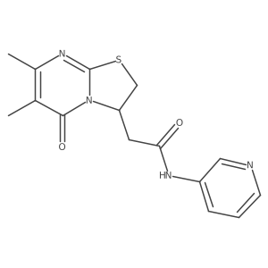 2-(6,7-dimethyl-5-oxo-3,5-dihydro-2H-thiazolo[3,2-a]pyrimidin-3-yl)-N-(pyridin-3-yl)acetamide结构式