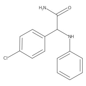 2-(4-Chlorophenyl)-2-(phenylamino)acetamide Structure