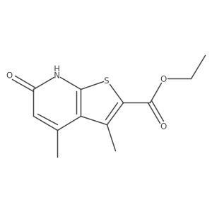 ethyl 3,4-dimethyl-6-oxo-6H,7H-thieno[2,3-b]pyridine-2-carboxylate结构式