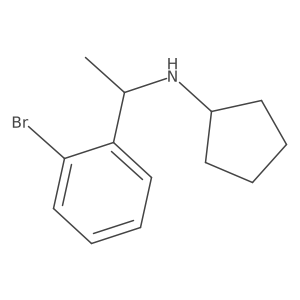 N-[1-(2-bromophenyl)ethyl]cyclopentanamine结构式